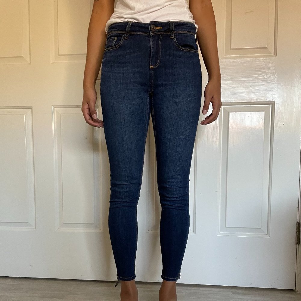 Zara Blue Skinny Jeans